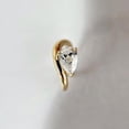 thumbnail image 3 of DBESTSTUDIOS Delicate 1.85 CT Elongated Pear Cut Moissanite Ring, Solid Yellow Gold Wedding Ring,Side Floating Basket, Curvy Band,Gift For Women, 3 of 3