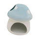 thumbnail image 5 of Casa de cerámica para hámster, cama multiusos para animales pequeños con forma de seta. Azul, 5 of 9