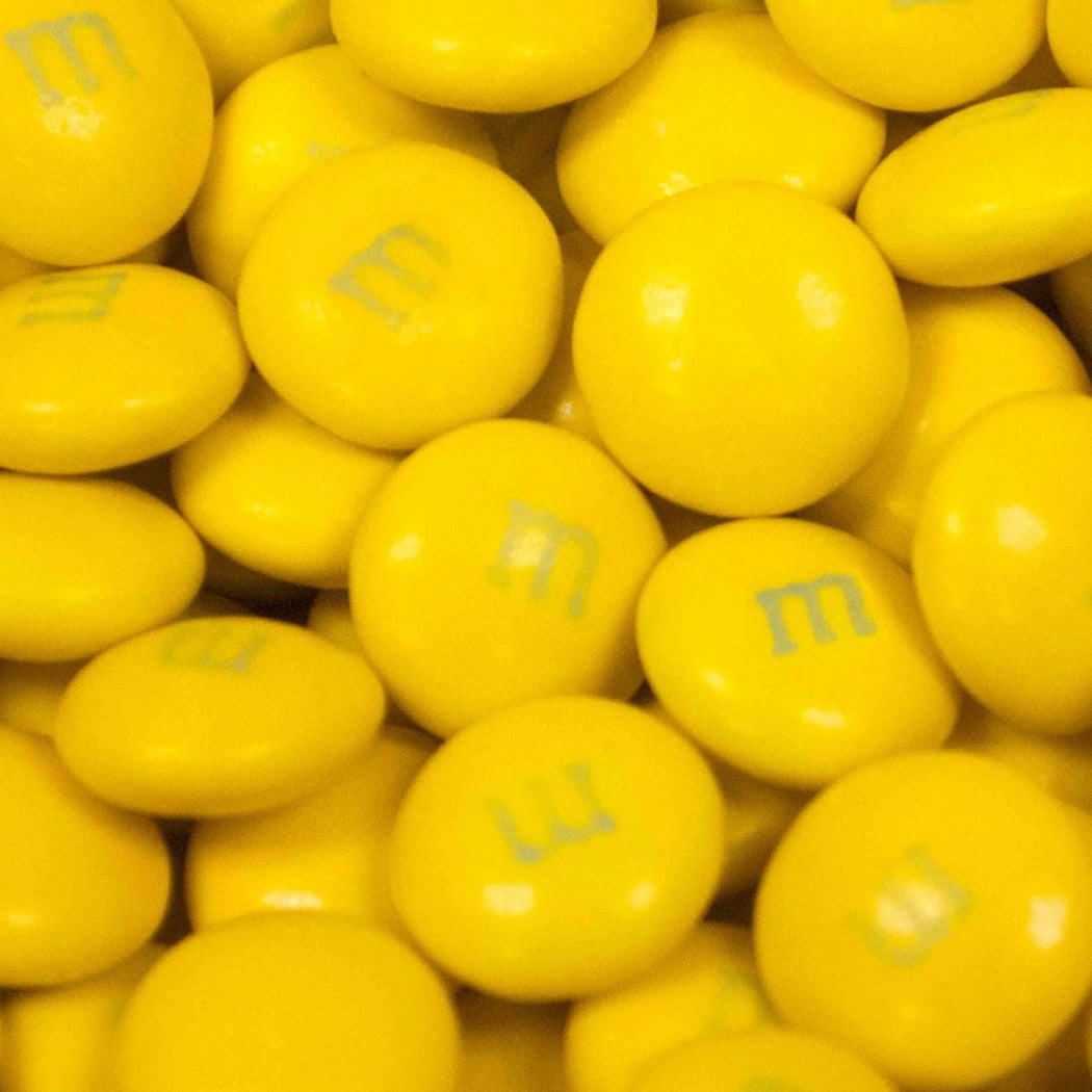 Yellow M&Ms Candy 2lb Milk Chocolate (approx 1,000 pcs)