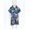 thumbnail image 2 of Miaeowve Toddler Baby Boy Summer Hawaiian Outfits Short Sleeve Button Down Shirt Top & Shorts Clothes Blue 80/S, 2 of 5