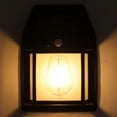 thumbnail image 4 of Solar Tungsten Wall Light Outdoor Sensor Interaction Lamp Exterior Lighting Fixtures Wall Mount IP65 Waterproof Black, 4 of 4