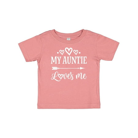 

Inktastic Auntie Loves Me Baby Clothes Gift Baby Boy or Baby Girl T-Shirt