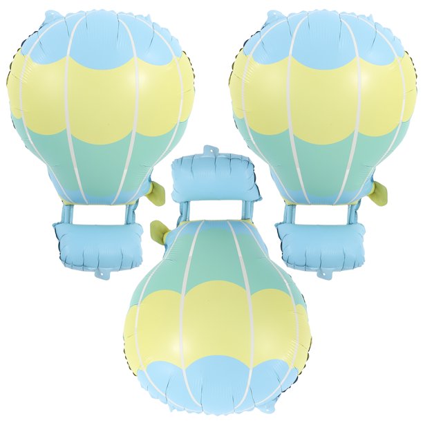 KAKOWELY 3 piezas de globos aerostáticos pequeños para decoración de fiestas, miniglobos aerostáticos inflables para recuerdo de fiesta