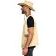 thumbnail image 3 of Dinosaur Park Ranger Jurassic Vest and Hat Halloween Costume Cosplay Set, 3 of 9