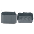 thumbnail image 4 of Panier de Friteuse, Pot en Silicone Réutilisable pour Friteuse, Lavable au Lave-Vaisselle, Rectangulaire pour Restaurant Gris, 4 of 8