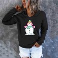 thumbnail image 4 of Mujeres Otoño Invierno Suelto Festvial Impresión Crop Workout Manga larga Sudadera con capucha Tops Pullover Blusa Fridja  bvmnju6172, 4 of 6