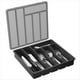 thumbnail image 1 of Organizador de Cubiertos con Tapa, Bandeja Cubierta para Utensilios para Cajón y Encimera de Cocina, Cubiertos y Cubiertos de Plástico Negro, 1 of 5