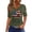 Army Green #2, variant on Independence Day Shirt Woman V Neck Short Sleeve 250th Anniversary Usa Shirts American Flag Graphic Independence Day Shirts Plus Size T Shirts Red XL