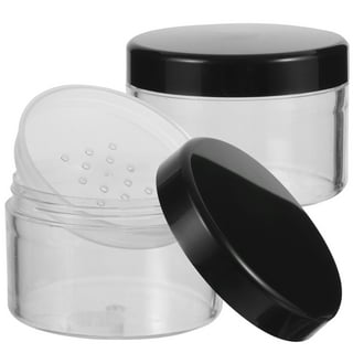 50 Packs 4Oz Container With Lids Clear Plastic Round Storage Jars 6.2cm  Height