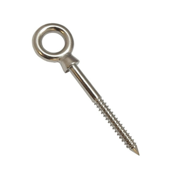 Stainless Steel Marine 3/8'' x 4'' Stainless Steel Screw Lag Eye Bolt 316 - 1 Pc
