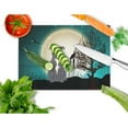 thumbnail image 2 of Caroline's Treasures Halloween Scary Staffordshire Bull Terrier Blue Glass Cutting Board Large, 2 of 2