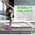thumbnail image 2 of Gaiam Yoga Block - Supportive Latex-Free EVA Foam Soft Non-Slip Surface for Yoga, Pilates, Meditation (Athenian Blush) (05-64086), 2 of 9