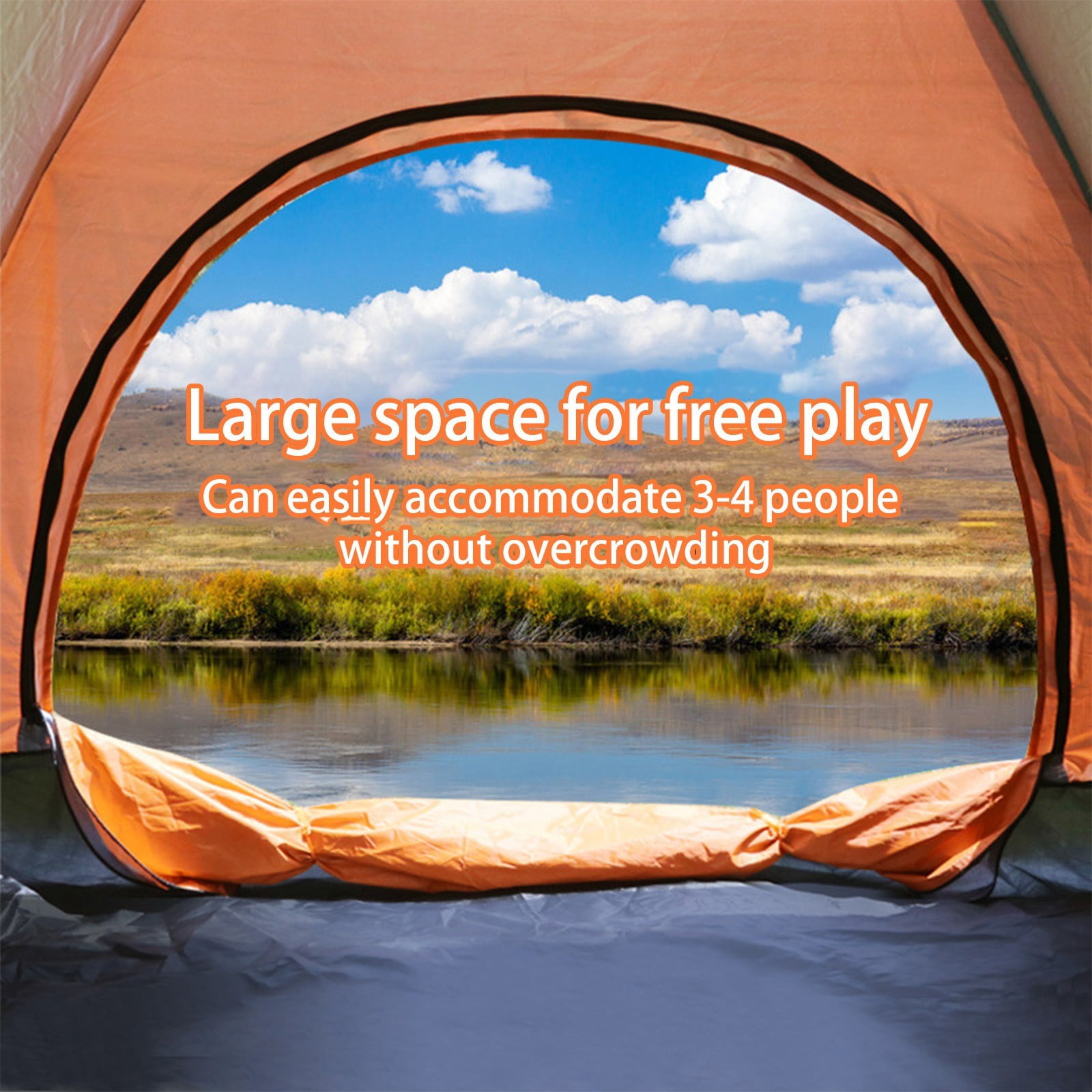 Hovilon 2 Person Blackout Camping Tent,Easy Setup Waterproof Family Dome Tent for Camping,Portable Double Layer Large Family Tent for Outdoor Camping&Hiking