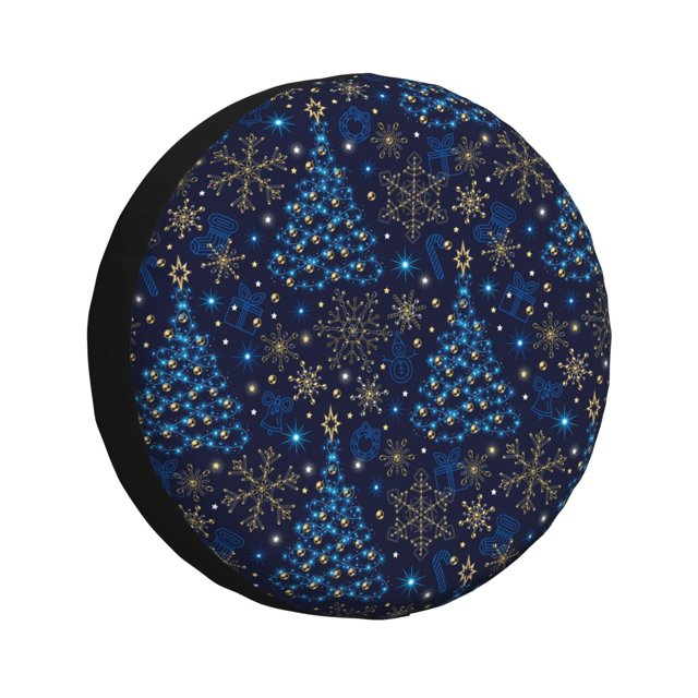 Balery Christmas Tree Cubiertas para Neumáticos - Protector Resistente para Neumáticos de Camioneta, SUV, Remolque, Camper y RV-16 inch