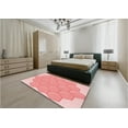 thumbnail image 5 of Ahgly Company Machine Washable Indoor Square Transitional Flamingo Pink Area Rugs, 7' Square, 5 of 7