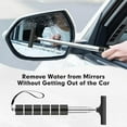 thumbnail image 2 of Retractable Car Side Mirror Squeegee with Telescopic Rod for Cleaning Auto Glass in Rainy or Foggy Weather, Made of Stainless Steel and ABS, 2 of 10