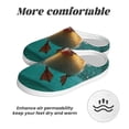 thumbnail image 6 of Yiaed Underwater Swimming Duck Print Slippers Fuzzy Warm Cozy Slippers Non Slip House Slippers For Indoor Outdoor Slippers House Slippers-8, 6 of 7