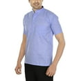 thumbnail image 3 of Mens Handmade Indian Cotton Short Ethnic Kurta Tunic Button Down Summer Shirt, 3 of 3