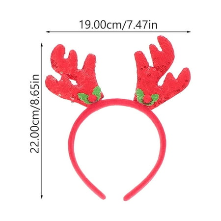 

6pcs Xmas Hair Hoops Decor Xmas Decorative Lovely Fake Eyeglasses Decor