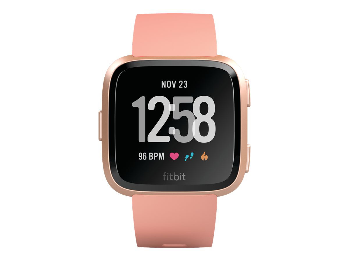 fitbit versa ruby red and rose gold