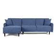 thumbnail image 2 of Sofá Cama Modular Reversible Makora Modelo Cosmo Velvet Azul Beehive Memory Foam, 2 of 8