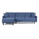 thumbnail image 2 of Sofá Cama Modular Reversible Makora Modelo Cosmo Velvet Azul Beehive Memory Foam, 2 of 8