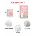 thumbnail image 7 of Happy Easter Kitchen Dish Towels for Drying Dishes Set of 4, Cute Bunny Colorful Eggs Spring Flowers Pink Blue Waffle Weave Microfiber Hand Tea Bathroom Towels Quick Dry & Absorbent Towel 12x12, 7 of 7