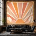 thumbnail image 6 of Bottom Semicircular Core with Sits Bottom Flanked Semi, Serene Boho for Boho Decor Lovers, Desert Sunset Wall Art, Graduation Gift, Tapestry Wall Hanging for Bedroom and Dorm, 6 of 7