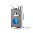 thumbnail image 3 of YIKA Intelligent Induction Butane Lighter Windproof Double Flame Lighter Transparent Visible Oil Window Multiple Ignition Adjustable Flame F, 3 of 6