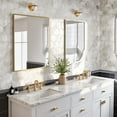 thumbnail image 3 of eviva  Gold 24" x 30" Rectangular Gold Metal Framed Mirror, 3 of 13