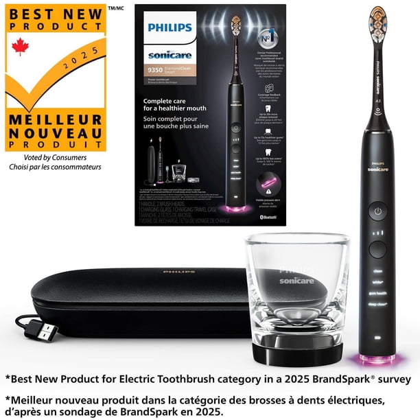 Philips Sonicare DiamondClean Smart 9350 Black, HX9902 - Walmart.ca