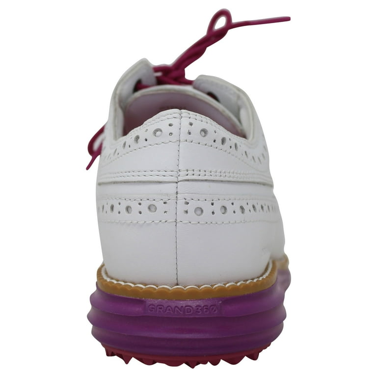 シューズ(女性用) COLE HAAN ORIGINAL GRAND GOLF 6.5 B Cole Haan ØriginalGrand Shortwing Ladies Golf Shoe Optic
