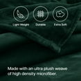 thumbnail image 4 of Wangbujianwang Fleece Bed Blankets  - Soft Lightweight Plush Fuzzy Cozy Luxury Blanket Microfiber,Emerald,Twin = 60" x 80", 4 of 6