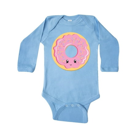 

Inktastic Light Pink Donut Gift Baby Boy or Baby Girl Long Sleeve Bodysuit