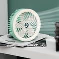 thumbnail image 4 of Comfortable Camping Fan Small Table Fan Rechargeable Desktop Ceiling USB Fan Adjustable Speeds for Comfort, 4 of 11