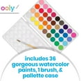 thumbnail image 6 of OOLY Lil' Watercolor Washable Paint Pods Set, 36 Colors & 1 Brush, 6 of 6