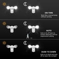 thumbnail image 3 of LEONLITE Motion Sensor LED Security Light, Dusk to Dawn Outdoor Flood Lights, Adjustable 2-Head, IP65 Waterproof, 20W(150W Equiv.), 5000K Daylight, 3 of 7