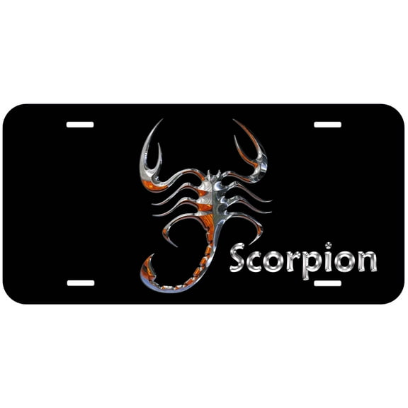 Scorpion TAG02 Novelty Car Auto License Plate