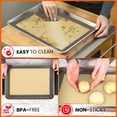 thumbnail image 6 of Silicone Baking Mats Half Sheet Non Stick for Oven Reusable 4 Pack - Thick Heavy Duty Silicone Baking Mat Cookie Sheet 1/2 Size for Macaron & Pastry - Half Size Rectangular Cooking Oven Liner Pad, 6 of 6