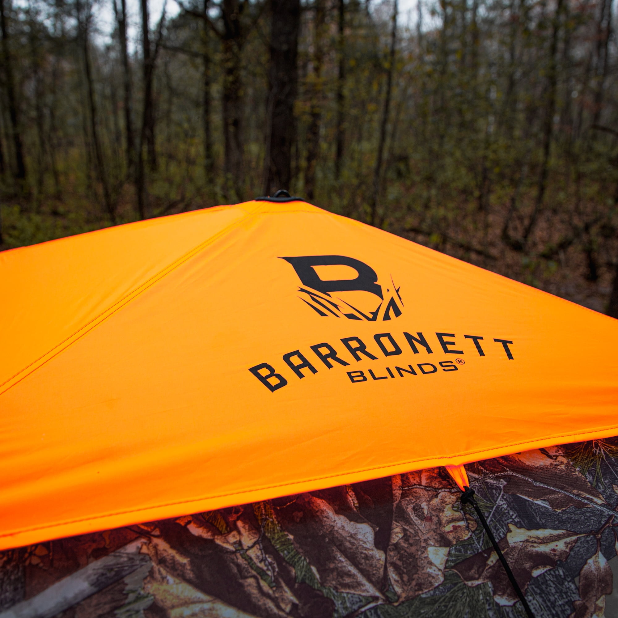 Barronett Blinds® 4-Sided Blaze Orange Safety Cap, For Use With 4-Sided Hunting Blinds, Safety During Hunting, Attaches Quickly and Easily, Blaze Orange, BA706