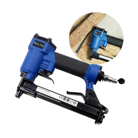 Air Stapler 8016 Nail Gun 21 Ga. Crown Size 12.8mm Home Decorating Wood Framing Pneumatic Nailer For Sofa ,Adjustable