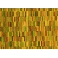thumbnail image 1 of Ahgly Company Machine Washable Indoor Rectangle Abstract Yellow Modern Area Rugs, 5' x 7', 1 of 4