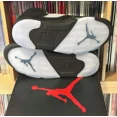 thumbnail image 5 of N I-K-E A i r-Jor-dan 5 Retro Black Metallic Reimagined HF3975-001 Size 12 Damaged Box, 5 of 5