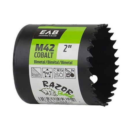 

Razor Back 1057112 2 in. M42 Industrial Hole Saw - Recyclable Exchangeable