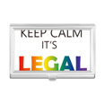 thumbnail image 1 of LGBT Rainbow Flag Keep Calm Business Card Holder Case Pocket Box Wallet, 1 of 3