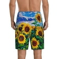 thumbnail image 6 of KLL Landscape With Sunflowers for Men's 1-Pack Shorts,Sleep Pajama Shorts for Men Soft Pj Shorts Men's Pajama Bottoms Sleepwear -XX-Large, 6 of 7