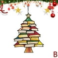 thumbnail image 6 of Pekkaxy Acrylic Book Stack Christmas Sun Catcher, Hanging Ornament for Book Lovers, 6 of 8