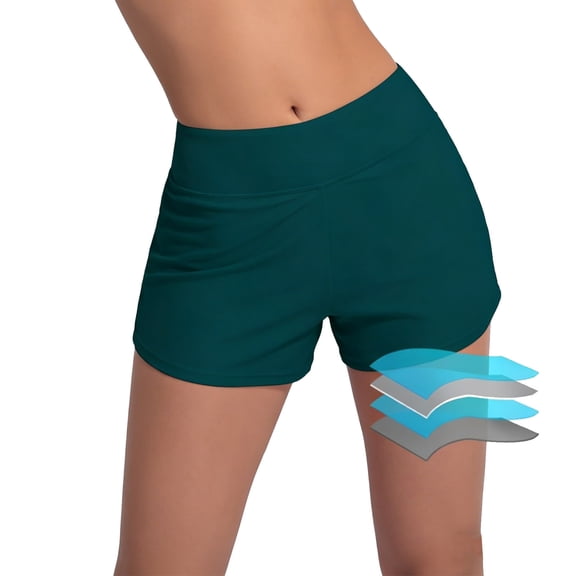 Ailaofu Women's Swim Shorts High Waisted Bathing Suit Bottoms Swimsuit Boy Shorts Swimming Bottoms