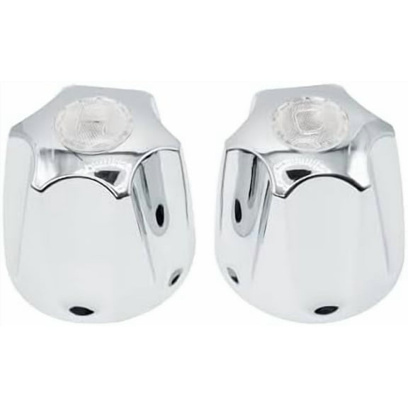 PLB14027LCH Chrome Plated Large Shower Knob Replacement, Fits Price Pfister Shower Set, Shower Faucet Handle, 2 Pack with Hot and Cold Handles and Screws, Durable Shower Knob$$Tools & Hardware Other