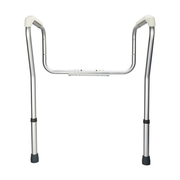 Stand Alone Toilet Safety Grab Rail Silver